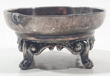 Rare Antique Barbour Bros. Co. Quadruple No. 17 Small 2" Silver Plated Claw Foot Trinket Dish