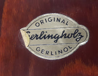 Rare Vintage Gerlingholz Original Gerlinol Osnabruck 3D Building 7 5/8" Diameter Wood Plate