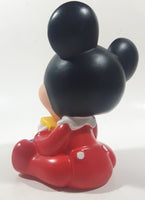 Vintage 1986 Shelcore Walt Disney Company Mickey Mouse ABC 7" Tall Squeaky Rubber Toy Figure