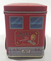 2002 Mars Are "Marvellous" Since 1932 Red Delivery Truck Shaped 7 1/8" Long Tin Metal Container