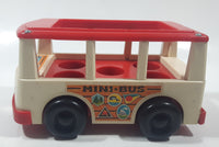 Vintage 1969 Fisher Price 141 Mini Bus 6 1/4" Long Plastic Toy Car Vehicle