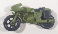 Vintage 1982 Hasbro GI Joe Ram Cycle Motorcycle 36 Canada Dark Army Green Plastic Toy