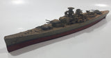 German Bismarck Battleship Gunner Warship 15" Long Model Military Ship