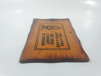 Vintage Once A King Always A King But Once A Knight Is Enough 5 1/4" x 7 3/4" Wood Wall Plaque