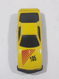 Unknown Brand 105 Yellow Die Cast Toy Car Vehicle