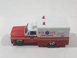 RealToy F.D. N.Y, Ambulance White and Red Die Cast Toy Car Vehicle