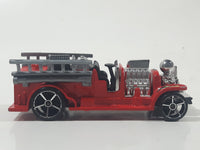 2006 Hot Wheels Old Number 5.5 Fire Truck Red Die Cast Toy Firefighting Rescue Emergency Vehicle