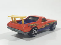 2001 Hot Wheels '68 El Camino Orange Die Cast Toy Muscle Car Vehicle