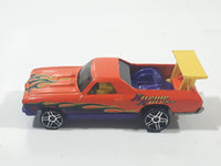 2001 Hot Wheels '68 El Camino Orange Die Cast Toy Muscle Car Vehicle