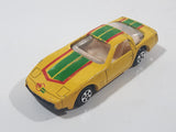 Soma Super Wheels Corvette C4 Yellow Die Cast Toy Car Vehicle with Opening Doors