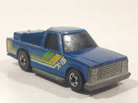 1985 Hot Wheels Crack-Ups Pick Up (Rear crash) Bumper Thumper Blue Die Cast Toy Car Vehicle Hong Kong
