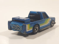 1985 Hot Wheels Crack-Ups Pick Up (Rear crash) Bumper Thumper Blue Die Cast Toy Car Vehicle Hong Kong