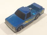 1985 Hot Wheels Crack-Ups Pick Up (Rear crash) Bumper Thumper Blue Die Cast Toy Car Vehicle Hong Kong