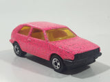 1992 Hot Wheels Volkswagen Golf Hot Pink Glitter Die Cast Toy Car Vehicle