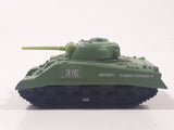 1999 Matchbox M4 A3 Sherman Tank Army Green Die Cast Toy Car Vehicle