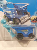 2017 Hot Wheels Track Stars HW Ride-Ons Aisle Driver Blue Die Cast Toy Car Vehicle New in Package NOT SEALED