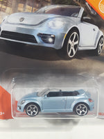2020 Matchbox MBX City Volkswagen The Beetle Convertible Silver Blue Grey Die Cast Toy Car Vehicle New in Package