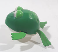 Green Frog Wind Up 2" Long Plastic Toy Figure