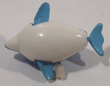 Blue Dolphin Wind Up 2 1/2" Long Plastic Toy Figure