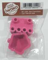 Iwako Puzzle Eraser Pink Table and Chair 1 3/8" Wide Toys New in Package