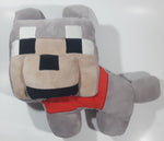 Minecraft Dog 15" Tall Toy Stuffed Plush Character Tags Cut
