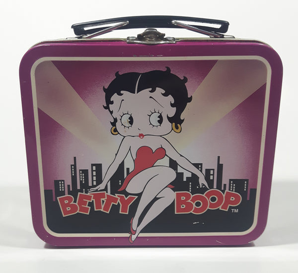 1997 King Features Syndicate Betty Boop City Skyline Miniature Tin Metal Lunch Box