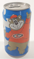 Vintage A & W Root Bear with Root Bear Mascot 4 3/4" Tall Aluminum Metal Soda Pop Can NEVER OPENED