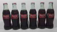 1996 Coca-Cola 1966 Season's Greetings Santa Claus Christmas 6-Pack of Full Never Opened 8 oz. Glass Bottles with Paper Carrier