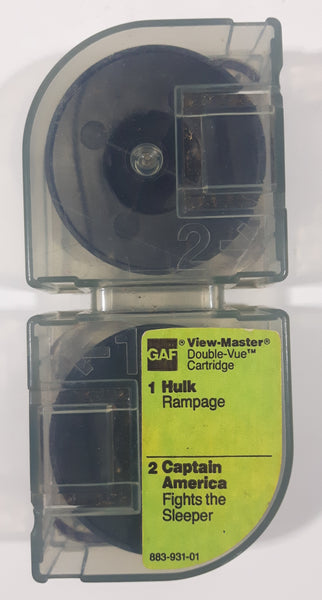 Vintage GAF View-Master Double-Vue Cartridge Picture Viewer Hulk Rampage and Captain America Fights the Sleeper
