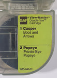 Vintage GAF View-Master Double-Vue Cartridge Picture Viewer Casper Boos and Arrows and Popeye Private Eye Popeye