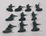 Set of 10 Green Army Military Soldiers 2" Tall Plastic Toy Figures