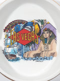 Vintage Las Vegas Ernie's Butts 4 1/2" Ceramic Ash Tray with Gold Trim