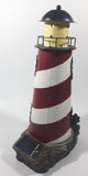 Solar Red and White Lighthouse Shaped 13 1/4" Tall Metal and Resin Not Working