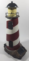 Solar Red and White Lighthouse Shaped 13 1/4" Tall Metal and Resin Not Working