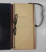 Vintage  The London Life Insurance Company "Personal Papers" Black Vinyl Folder Compliments Of H.R. Maxwell, C.L.U.