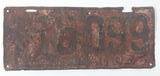 Antique 1929 Montana Metal Vehicle License Plate Tag 115 099