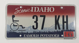 2015 Scenic Idaho Famous Potatoes Wheelchair Handicap Metal Vehicle License Plate Tag 37 KH