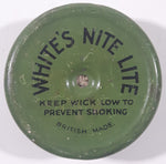 Antique White's Nite Lite Candle Wick Tin Metal Can
