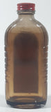 Vintage Boyle-Midway Old English Scratch Cover Furniture Polish 5 5/8" Tall Clear Embossed Glass Bottle with Paper Label