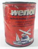 Vintage Tri-Peek International Wenol All Metal Polish 1000ml 39.3 ozs 5 1/4" Metal Can Made in W. Germany