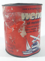 Vintage Tri-Peek International Wenol All Metal Polish 1000ml 39.3 ozs 5 1/4" Metal Can Made in W. Germany