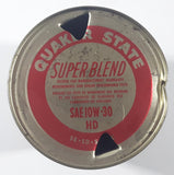 Vintage Quaker State Super Blend 10W-30 HD Motor Oil 1 Litre Metal Can
