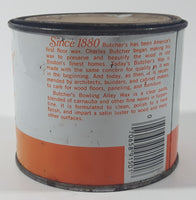 Butcher's Wax Bowling Alley Paste 16 Oz 1 Lb Orange and White Metal Can