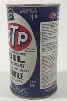 Vintage STP New Improved Oil Treatment Engine Protection 15 Imp. Flu, Ozs 0.426 Liters 5" Tall Metal Can