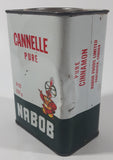 Vintage Nabob Pure Cinnamon 8 oz 227g 4 5/8" Tall Tin Metal Spice Container