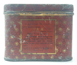 Antique T & B Renowned Half Pound Myrtle Cut Tobacco Tin Metal Container