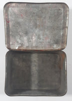 Antique T & B Renowned Half Pound Myrtle Cut Tobacco Tin Metal Container