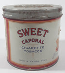 Vintage 1960s Sweet Caporal Cigarette Tobacco Tin Metal Can