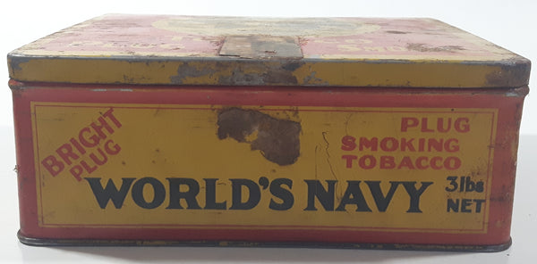 navy plug tobacco Collectible World's Smoking Tin Box"1920-30" Dan Tobacco Salty Dogs 50g