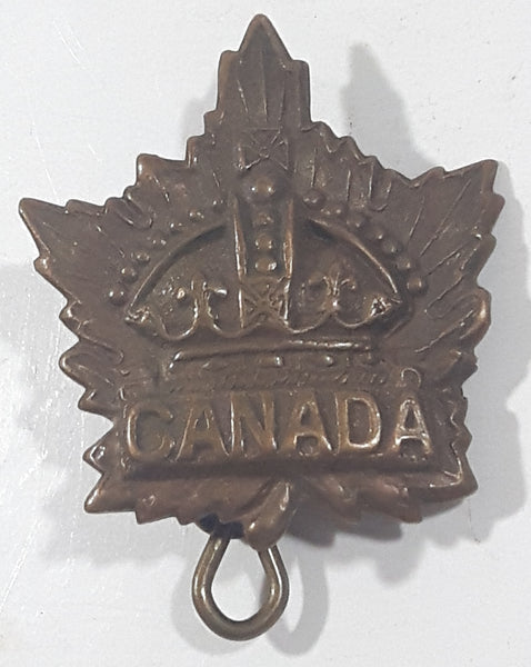 Antique Caron Bros. Montreal 1916 WWI CEF Canadian General Service Metal Collar Badge